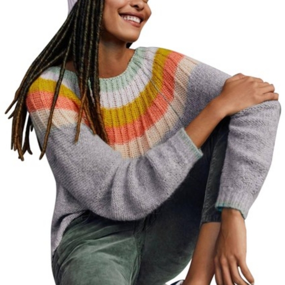 Anthropologie Colleen Scoop Neck Sweater - Picture 1 of 11